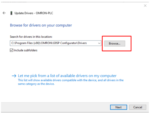G9SP Güvenlik PLC Programlama Kablosu Sürücüsü Yükleme